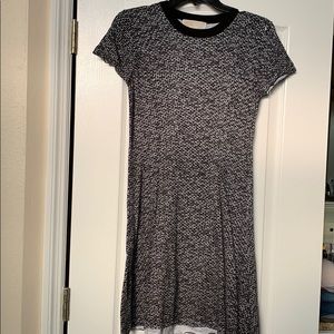 Michael Kors Black/Wht SS Sweater Dress P/M